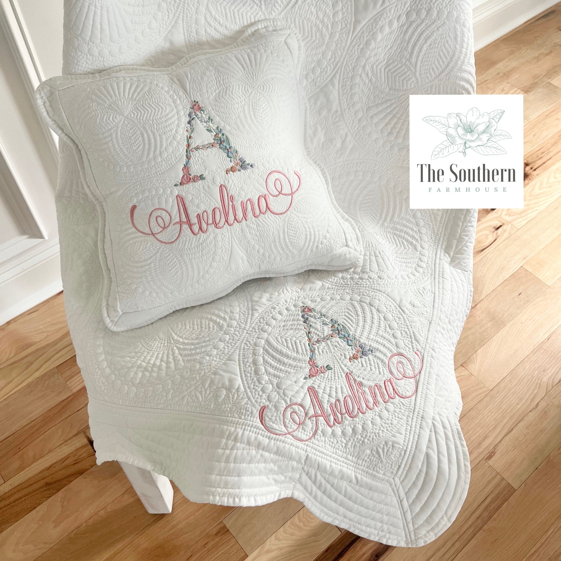 Cot quilt and pillow best sale