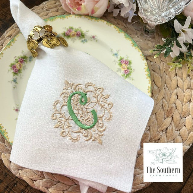 Personalized Farmhouse Kitchen Towels Custom Kitchen Towels with Daisy or  Monogram Gift