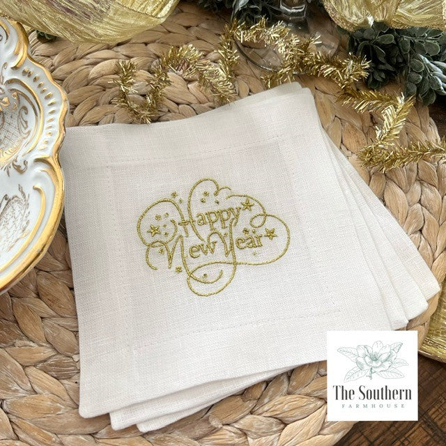 Bug embroidered cocktail napkins, set of 6 – Grace Harris Collection